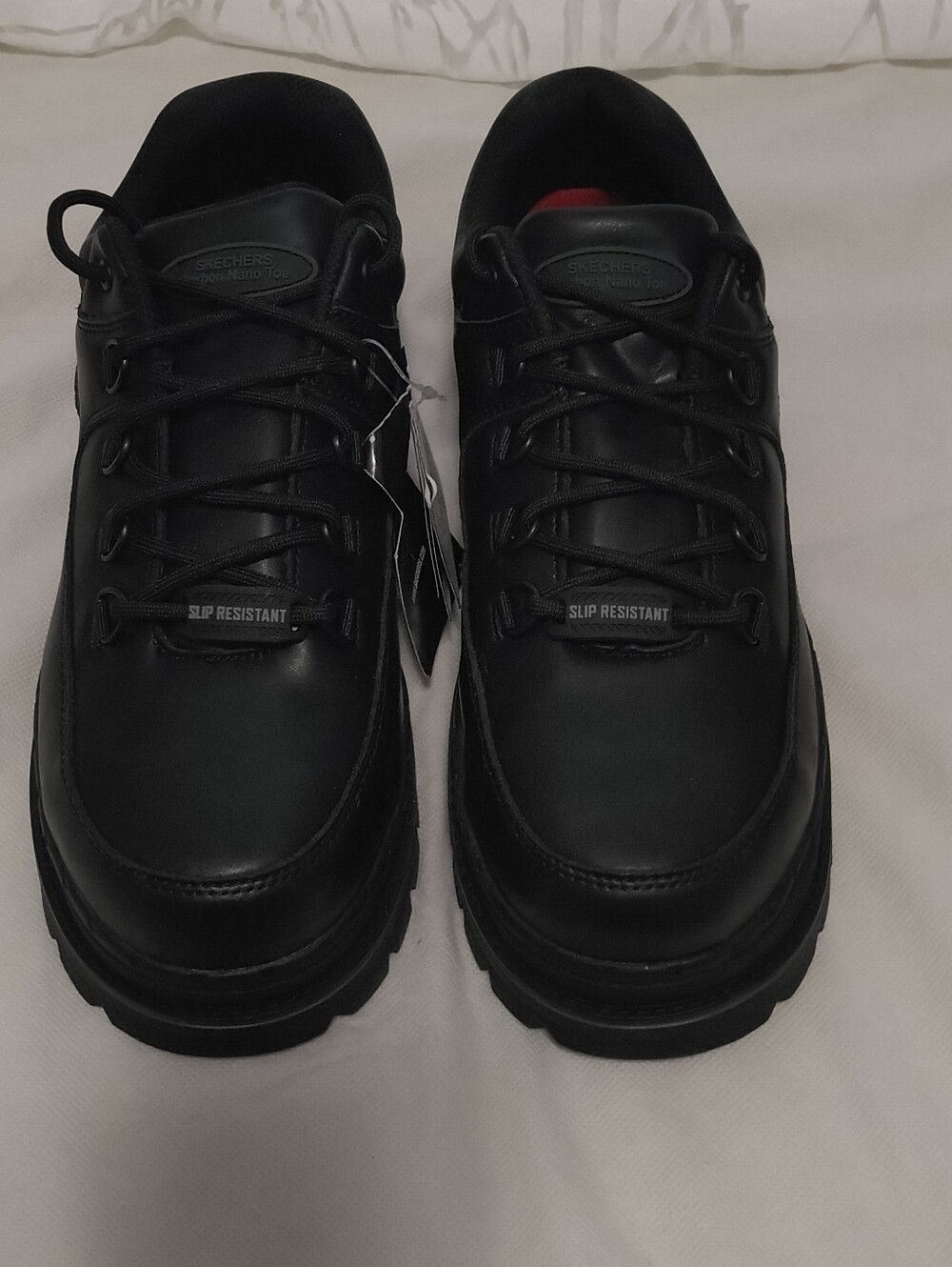 Skechers Slip-Resistant Black Work Sneakers